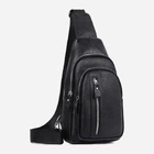Сумка-слінг чоловіча шкіряна Tiding Bag FL-A25F-5055A Чорна