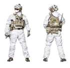 Камуфляжний костюм військовий маскхалат Multicam Alpine зима мультикам (кавер на шолом та тактична стрічка в подарунок) - зображення 2