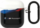 Etui CG Mobile BMW do AirPods 1 / 2 Czarny Przezroczysta pokrywka (3666339089658) - obraz 1