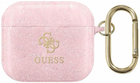 Etui CG Mobile Guess Glitter Collection do AirPods 3 Różowy (3666339009953)