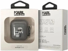 Чохол CG Mobile Karl Lagerfeld Glitter Karl & Choupette для AirPods 1 / 2 Black (3666339088132) - зображення 3
