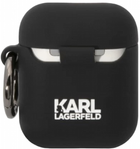 Чохол CG Mobile Karl Lagerfeld Silicone Choupette Head 3D для AirPods 1 / 2 Black (3666339087890) - зображення 2