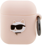 Чохол CG Mobile Karl Lagerfeld Silicone Choupette Head 3D для AirPods 1 / 2 Pink (3666339087951) - зображення 1