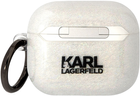 Etui CG Mobile Karl Lagerfeld Glitter Karl & Choupette do AirPods 3 Przezroczysty (3666339088125) - obraz 2
