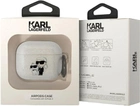 Etui CG Mobile Karl Lagerfeld Glitter Karl & Choupette do AirPods 3 Przezroczysty (3666339088125) - obraz 3