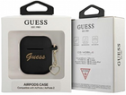 Etui CG Mobile Guess Silicone Charm Heart Collection GUA2LSCHSK do AirPods 1 / 2 Czarny (3666339038977) - obraz 3