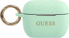 Etui CG Mobile Guess Silicone Glitter GUACAPSILGLGN do AirPods Pro Zielony (3700740494394) - obraz 1