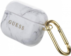 Etui CG Mobile Guess Marble Collection GUACAPTPUMAWH do AirPods Pro Biały (3700740485545) - obraz 2