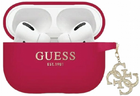 Чохол CG Mobile Guess Liquid Silicone Glitter Triangle Charm GUAP2LECG4M для AirPods Pro 2 Purple (3666339171247)