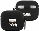 Чохол CG Mobile Karl Lagerfeld Silicone Ikonik KLACA3SILKHBK для AirPods 3 Black (3666339009342) - зображення 1