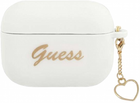 Etui CG Mobile Guess Silicone Charm Heart Collection GUAPLSCHSH do AirPods Pro Biały (3666339039134) - obraz 1