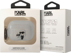 Чохол CG Mobile Karl Lagerfeld Glitter Karl & Choupette KLAP2HNKCTGT для Apple AirPods Pro 2 White (3666339099336) - зображення 4