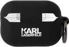 Etui CG Mobile Karl Lagerfeld Silicone Choupette Head 3D KLAP2RUNCHK do Apple AirPods Pro 2 Czarny (3666339099268) - obraz 3