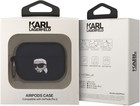 Etui CG Mobile Karl Lagerfeld Silicone Karl Head 3D KLAP2RUNIKK do Apple AirPods Pro 2 Czarny (3666339099237) - obraz 4