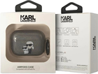 Etui CG Mobile Karl Lagerfeld Glitter Karl&Choupette KLAPHNKCTGK do Airpods Pro Czarny (3666339088149) - obraz 3