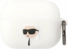 Чохол CG Mobile Karl Lagerfeld Silicone Karl Head 3D KLAPRUNIKH для AirPods Pro White (3666339087845) - зображення 1