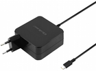 Ładowarka sieciowa Qoltec 90 W USB Type-C Czarny (5901878517414) - obraz 1