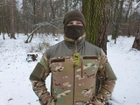 Кофта армійська з флісу для ЗСУ з накладками на плечах та ліктях 50 розміру кольору мультикам 2744 - зображення 4