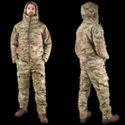 Тактичний Зимовий військовий костюм з тепловідбійною підкладкою Omni Hit Multicam Куртка з капюшоном та зимові штани Ріп Стоп L Мультикам HWMRZZ0026800-1 - зображення 5