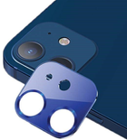 Zestaw szkieł hartowanych USAMS Camera Lens Glass do aparatu iPhone 12 mini metal niebieski (6958444940250) - obraz 1