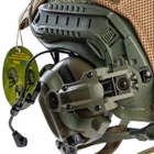 Комплект наушники Earmor M32H с креплением "чебурашка" и каска - шлем тактический Fast в кавере пиксель, защитный, пуленепробиваемый, кевларовый, защита по NATO - NIJ IIIa (ДСТУ кл.1), размер M-L - изображение 3