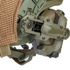 Комплект наушники Earmor M32H с креплением "чебурашка" и каска - шлем тактический Fast в кавере пиксель, защитный, пуленепробиваемый, кевларовый, защита по NATO - NIJ IIIa (ДСТУ кл.1), размер M-L - изображение 4