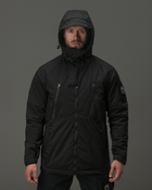 Тактична куртка чоловіча BEZET Techwear 1058 XS Чорна (2000377854709) - зображення 6