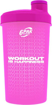 Shaker 6PAK Nutrition New Workout 700 ml Neonowo-różowy (5902811813013) - obraz 1