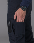 Тактичні штани чоловічі утеплені BEZET Капеллан 9821 XS Сині (ROZ6501047311) - зображення 10