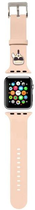 Ремінець Karl Lagerfeld Silicone Karl Heads KLAWLSLKP для Apple Watch Series 1/2/3/4/5/6/7/8/SE/SE2/Ultra 42-45 мм Pink (3666339031633) - зображення 1