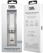 Pasek Karl Lagerfeld Silicone Choupette Heads KLAWMSLCW do Apple Watch Series 1/2/3/4/5/6/7/SE 38-41 mm Biały (3666339033699) - obraz 4