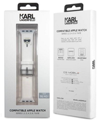 Ремінець Karl Lagerfeld Silicone Karl Heads KLAWMSLKW для Apple Watch Series 1/2/3/4/5/6/7/SE 38-41 мм White (3666339031640) - зображення 4