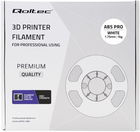 Професійна філамент для 3D-друку Qoltec ABS PRO 1.75 мм 1 кг White (5901878506784) - зображення 3
