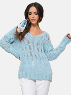 Пуловер жіночий Kamea K.21.606.23 One Size Синій (5903246742916) - зображення 3