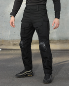 Тактичні штани чоловічі BEZET Штурм 9650 L Чорні (2000182921122) - зображення 1