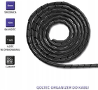 Органайзер для кабелю Qoltec 6 мм х 10 м Чорний (5901878522500) - зображення 2