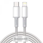 Кабель Baseus High Density Braided Type-C to Lightning PD 20W 2m CATLGD-A03 white