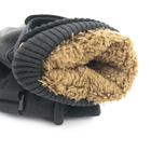 Тактичні рукавички з протектором із махровою підкладкою (арт. 23-17-31) чорний - зображення 5