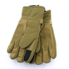 Тактические перчатки с протектором с махровой подкладкой (арт. 23-17-31) песочний - изображение 5