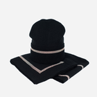 Комплект жіночий шапка + шарф Art Of Polo cz19303 One Size Чорний (5902021127450) - зображення 1