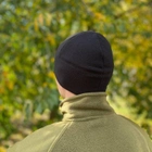 Флисовая зимняя тактическая шапка M-KET Черный мужская и женская для каждодневного ношения или в качестве подшлемника размер универсальный 55-57 - изображение 2