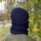 Флісова зимова тактична шапка M-KET Чорний чоловіча та жіноча для щоденного носіння або як підшоломник розмір універсальний 55-57 - зображення 5