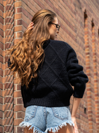 Sweter damski luźny Merribel Xmasin One Size Czarny (5907621622794) - obraz 3