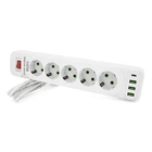 Мережевий фільтр Voltronic F25U-White 2 м, 5 розеток, 10А