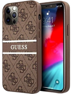 Панель Guess Stripe для Apple iPhone 12 Pro Max Коричнева (3666339004491)