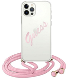 Панель Guess Script Vintage для Apple iPhone 12 Pro Max Рожева (3700740495384)