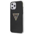 Панель Guess Metallic Collection для Apple iPhone 12 Pro Max Чорна (3700740481837)