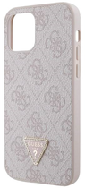 Etui Guess Crossbody Metal Logo do Apple iPhone 12/12 Pro Pink (3666339147136) - obraz 1