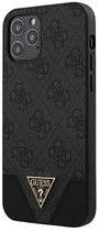Панель Guess 4G Triangle Collection для Apple iPhone 12/12 Pro Сірий (3700740480328)