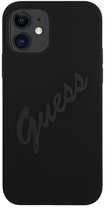 Панель Guess Silicone Vintage для Apple iPhone 12 mini Чорний (3700740495063) - зображення 1